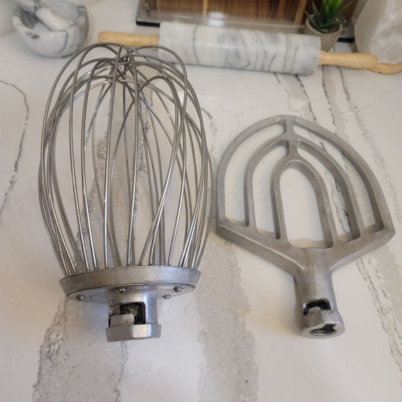 Hobart mixer compatible attachments. 12" whisk and beater paddle. - Picture 6 of 11